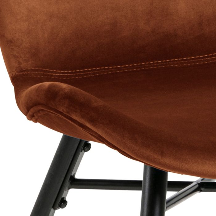 Batilda Dining Chair in Copper, Set of 2