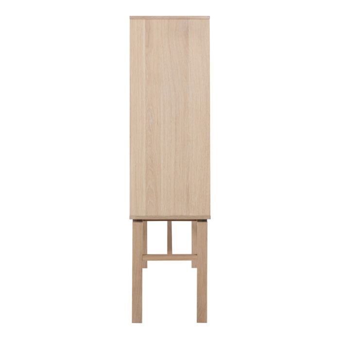 Cabinet with 2 Doors & 4 Shelves in White Oak – Linley Collection