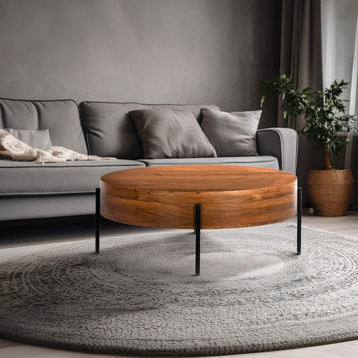 Solomon Acacia Wood Coffee Table – Natural Beauty & Timeless Strength