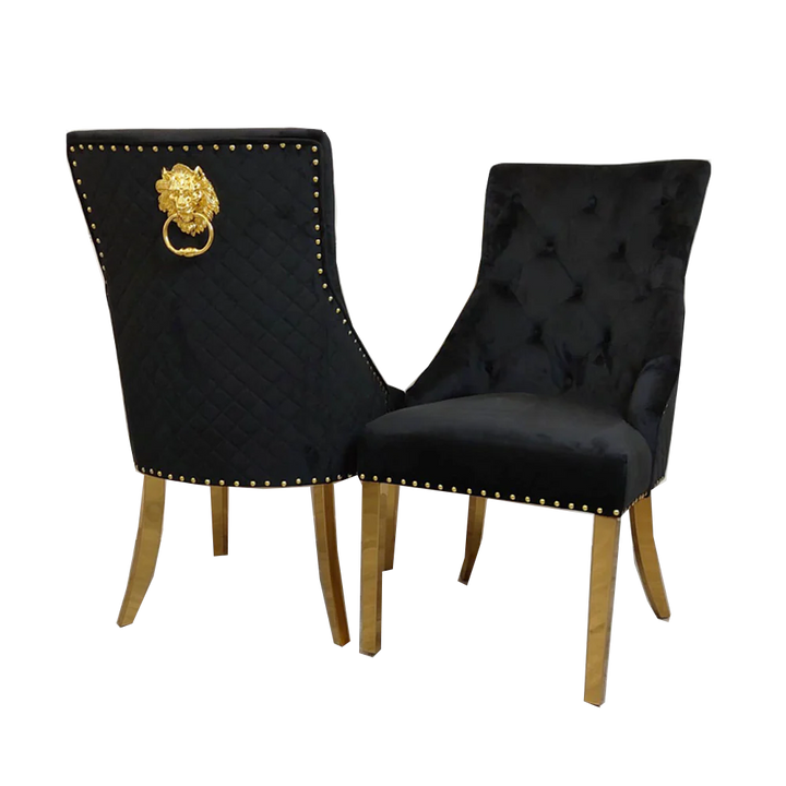 Bentley Gold Dining Chair – Available in Sets of 2, 4, or 6