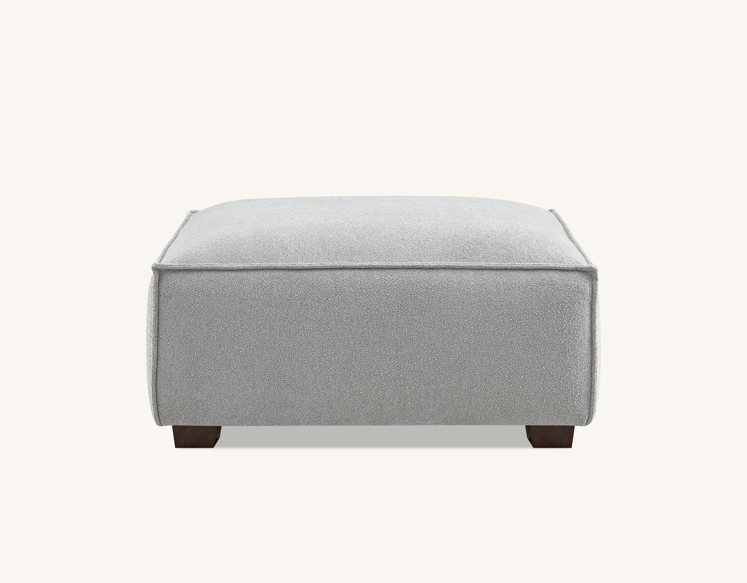 Aluxo Dakota 4 Seater Sofa with Chaise in Pebble Boucle