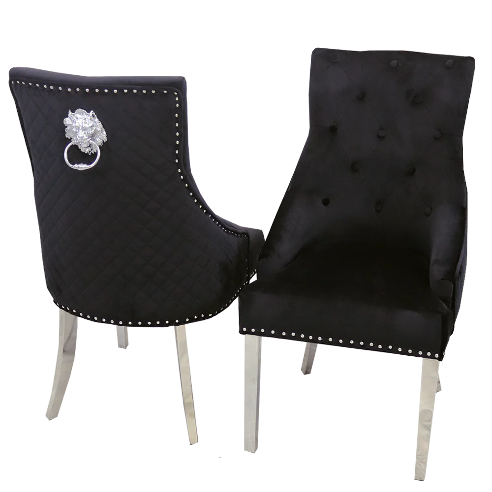 Bentley Chrome Dining Chair – Available in Sets of 2, 4, or 6