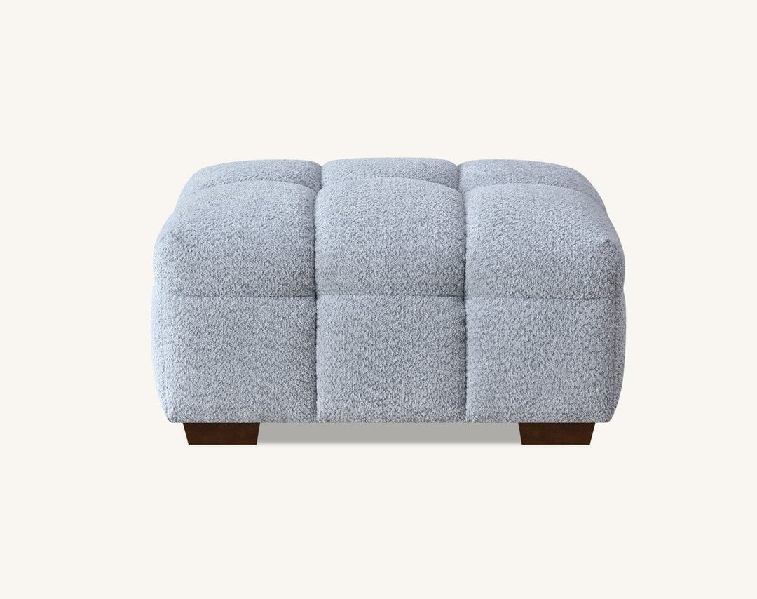 Aluxo Tribeca Sofa Range in Pearl Bouclé Fabric