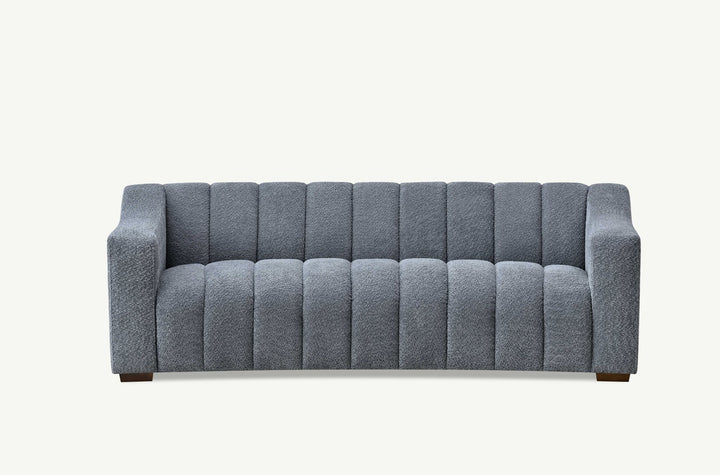 3 Seater Sofa in Iron Bouclé Fabric – Aluxo Astoria Modern Design