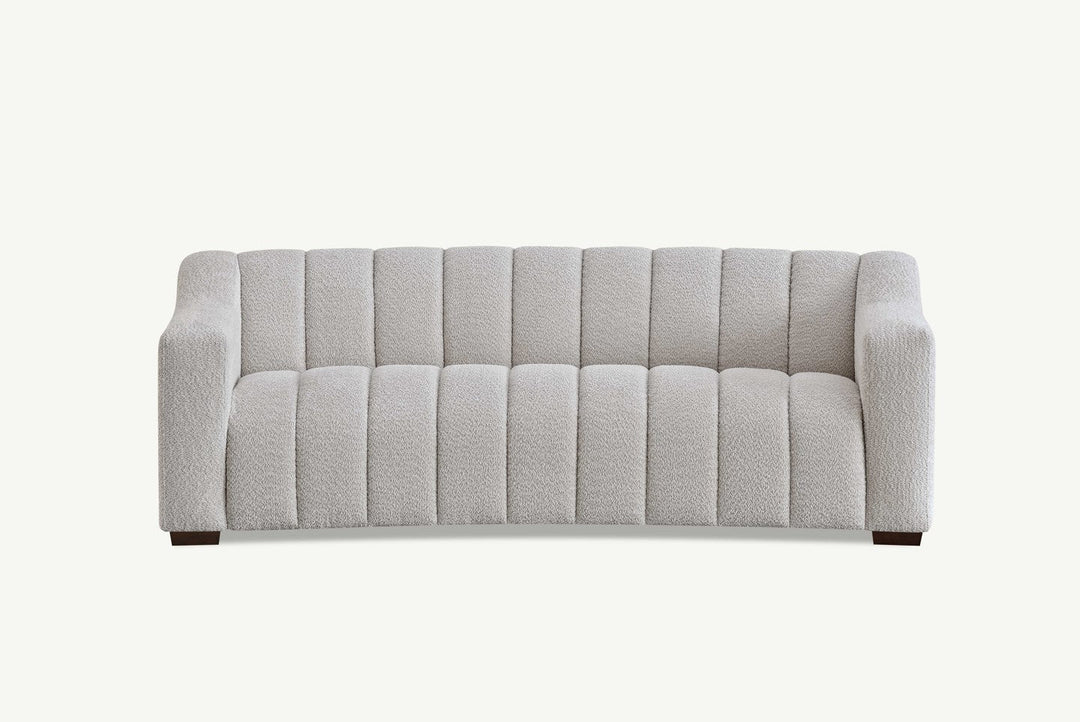 Aluxo Astoria 3 Seater Sofa in Oatmeal Bouclé Fabric