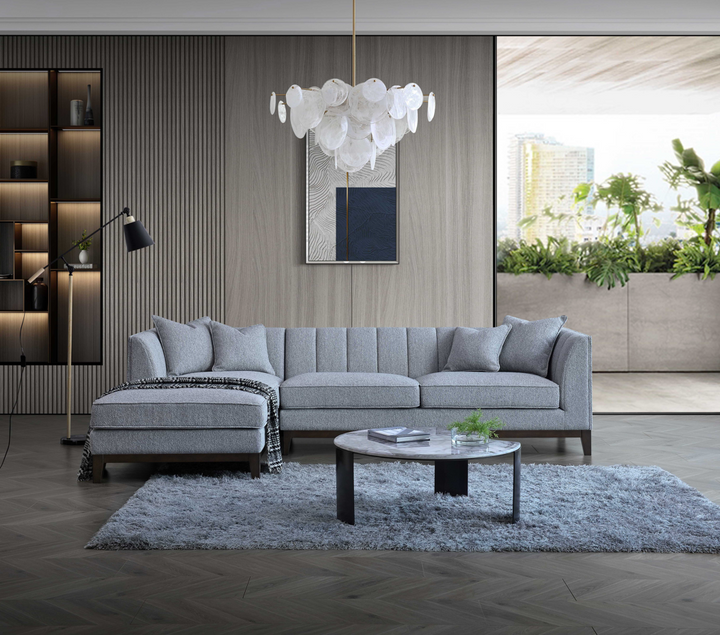 Aluxo Cooper Left Hand Corner Sofa – Dolphin Boucle Fabric