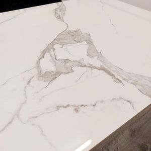 Titus 1.4m Black Dining Table with Sintered Stone Top – Compact Luxury Design