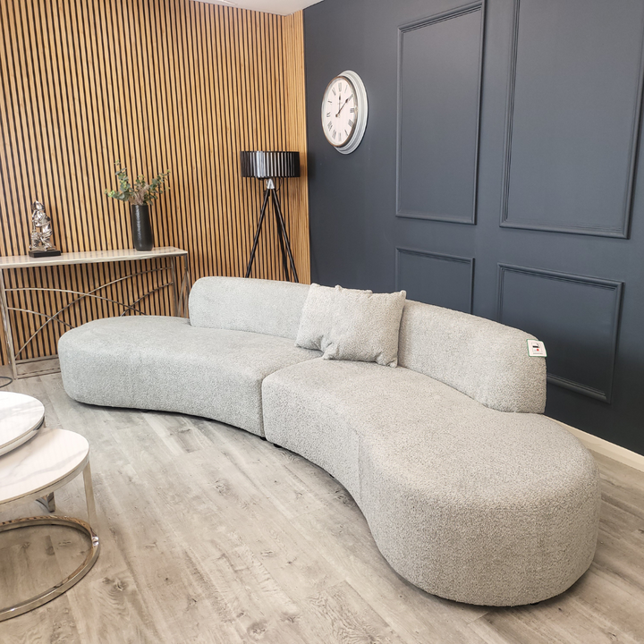 Miami Curved Cinema Bouclé Sofa