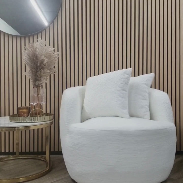 Cuddle Accent Chair – Modern Curved Design