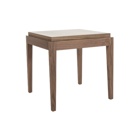 Peony Lamp Table – Elegant Wooden Side Table with Storage