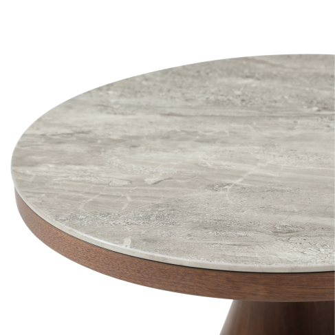 Willow End Table – Natural Wood Finish with Rustic Detailing