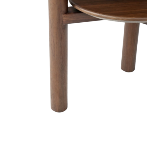 Willow Lamp Table with Shelf – Rustic Wooden Side Table