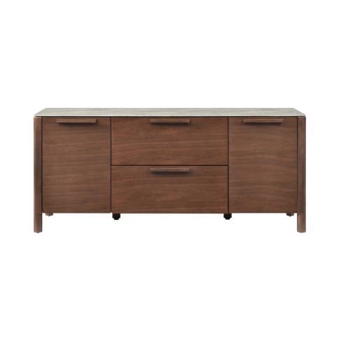 Willow TV Unit – Elegant Wooden Media Console with Storage