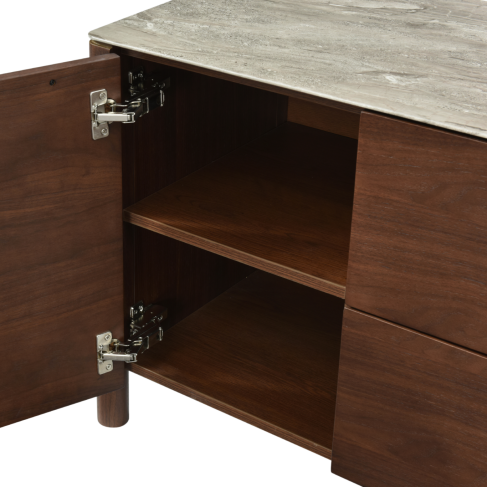 Willow TV Unit – Elegant Wooden Media Console with Storage