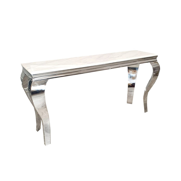 Louis Chrome Console Table – Elegant Modern Design, Available in Multiple Colours