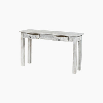 Akmaral Rustic Two Drawer Console Table