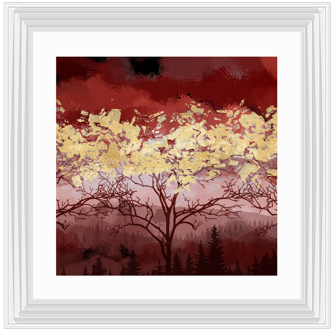 LS196 Lone Red Tree