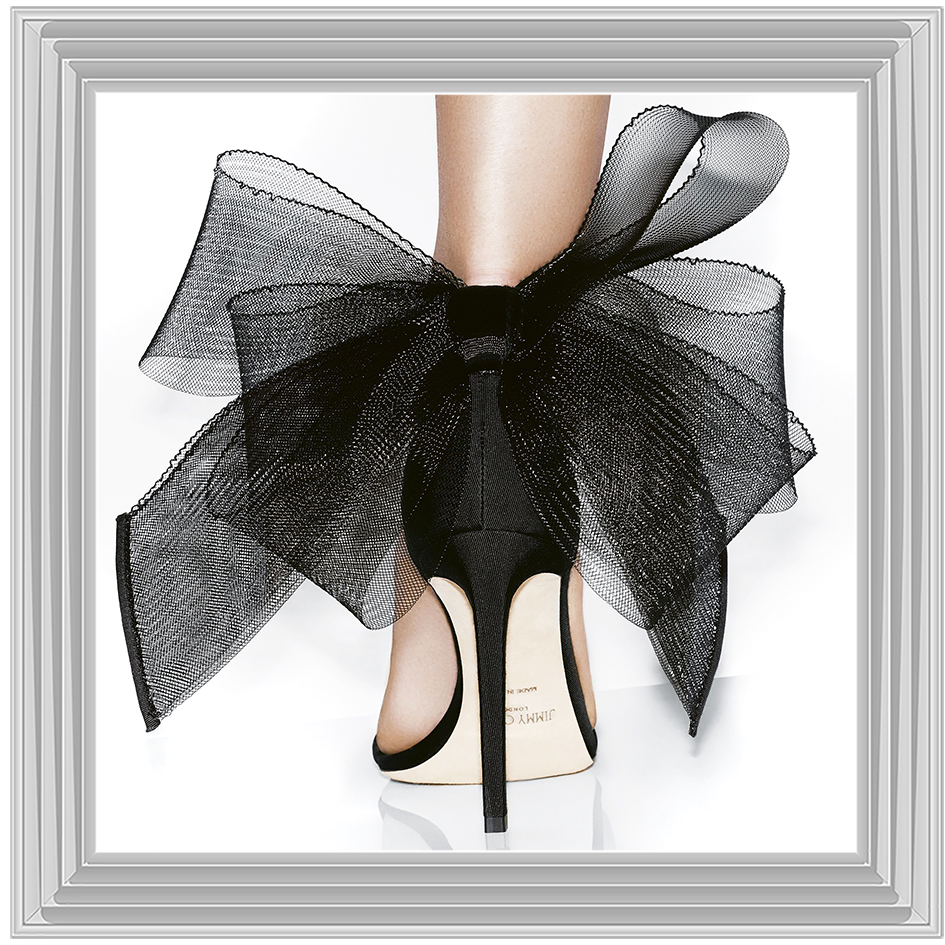 FS400 Black heel & bow