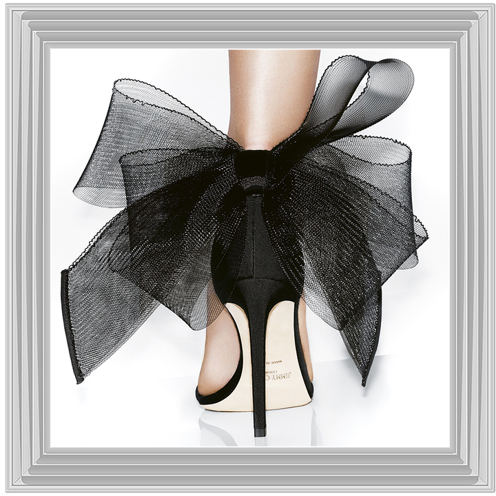 FS400 Black heel & bow