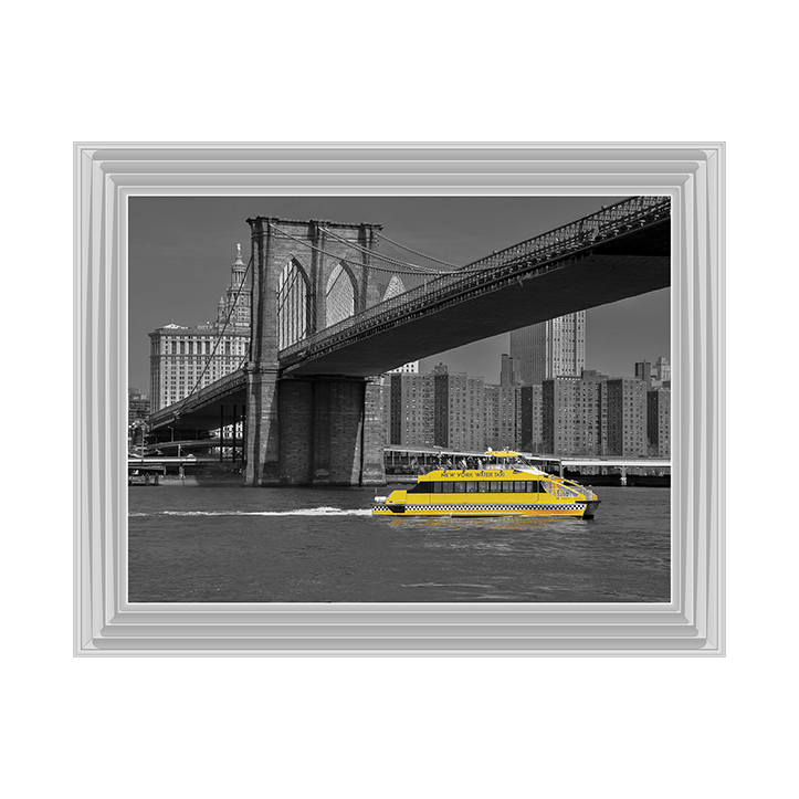 CY066 NY Water Taxi Under Brooklyn Bridge