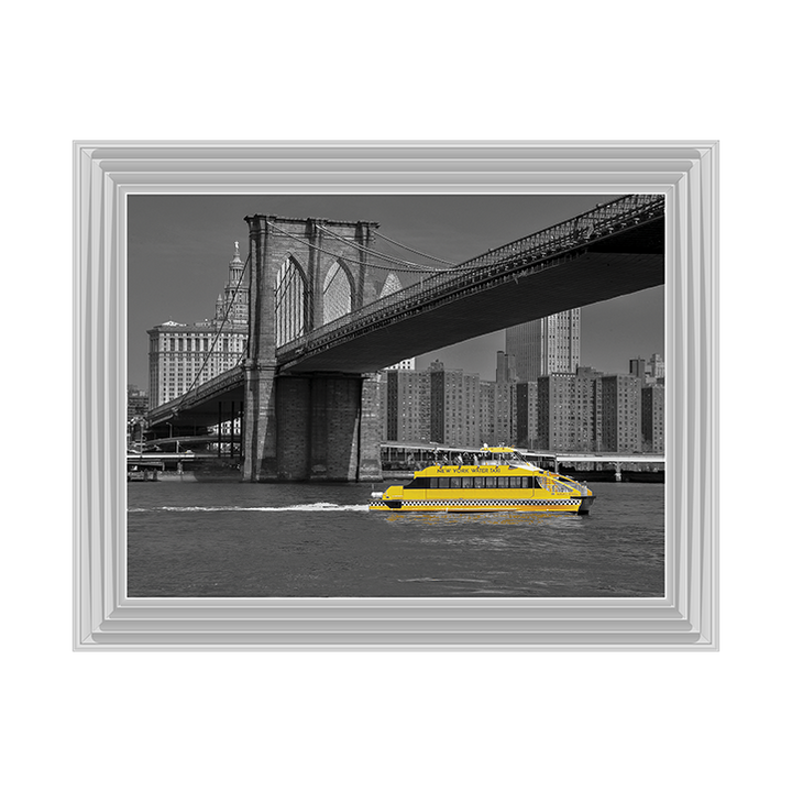 CY066 NY Water Taxi Under Brooklyn Bridge