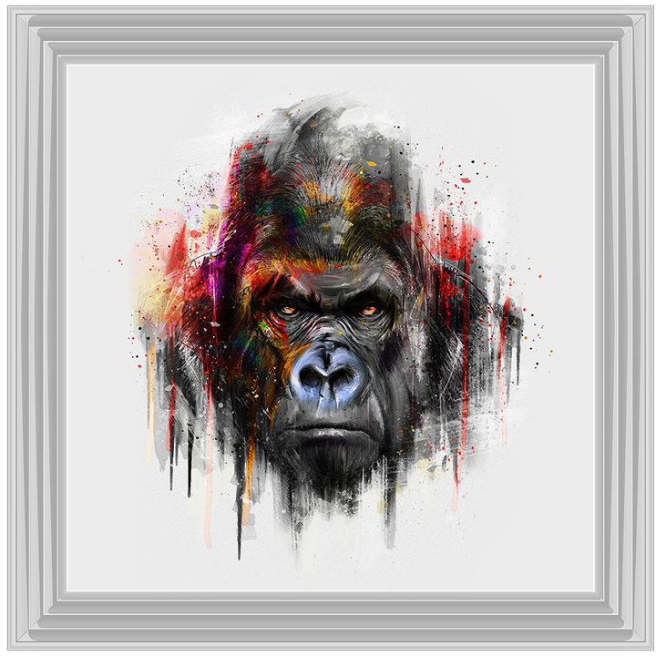 Red Gorilla Watercolour