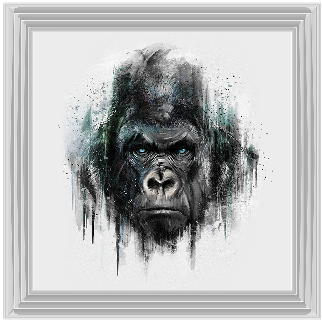 AN416 Blue Gorilla Watercolour