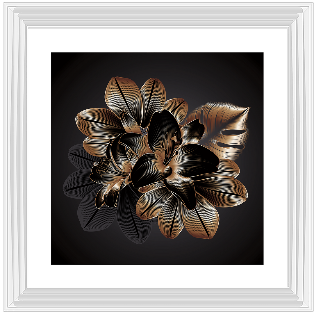 FL239 Black Beauty Flower I