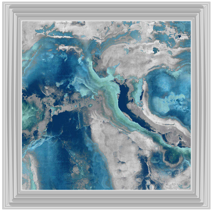 AB132 Blue & White Geode