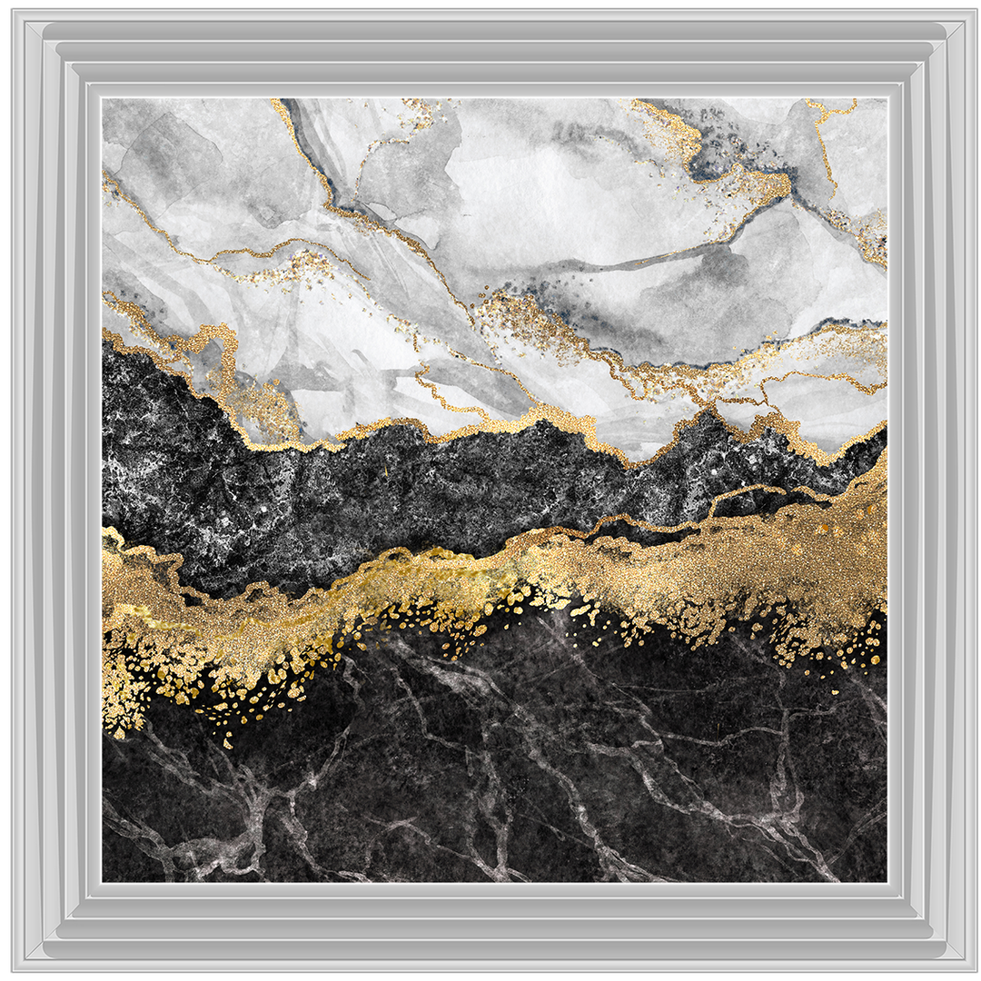 AB150 Black & Gold Geode