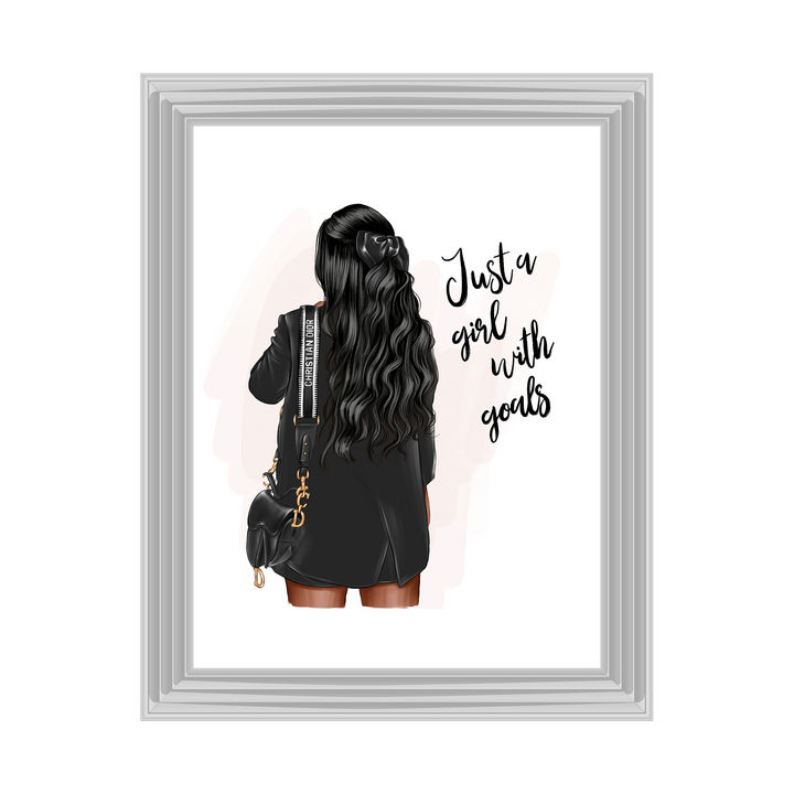 Girl with goals (Dark hair)