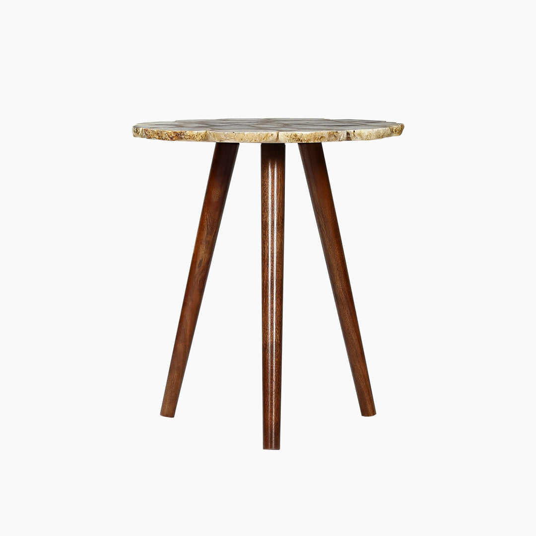 Myra Pearl Agate Accent Table