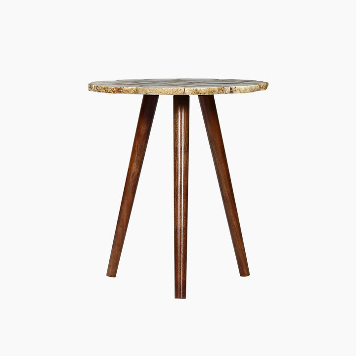 Myra Pearl Agate Accent Table
