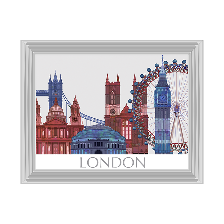 CY050 London Landmarks , Red Blue II