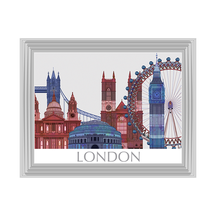CY050 London Landmarks , Red Blue II