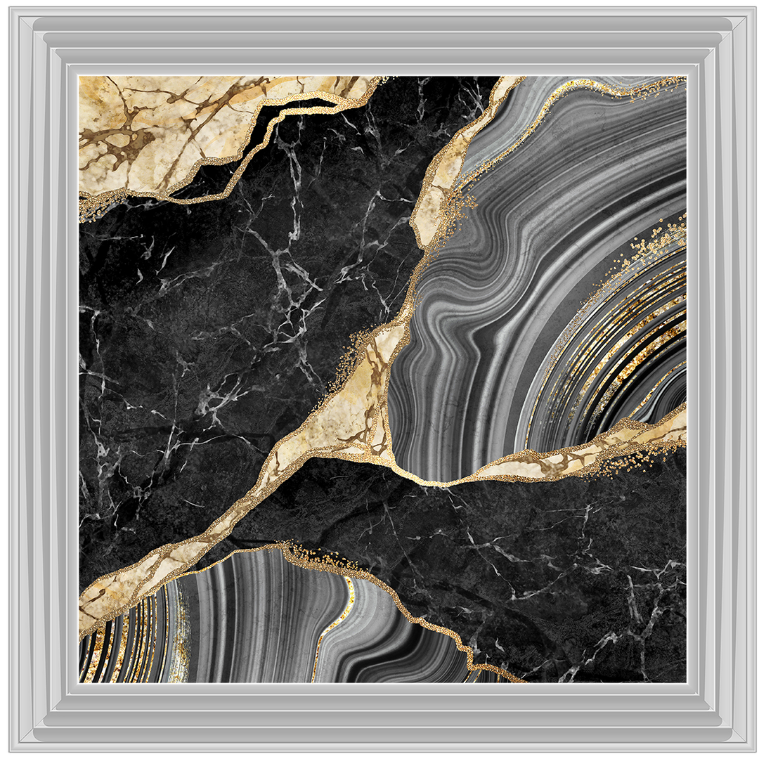 AB156 Black & Gold Marble