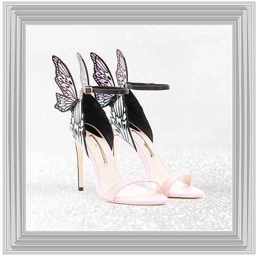 FS188 Pink Butterfly Heels