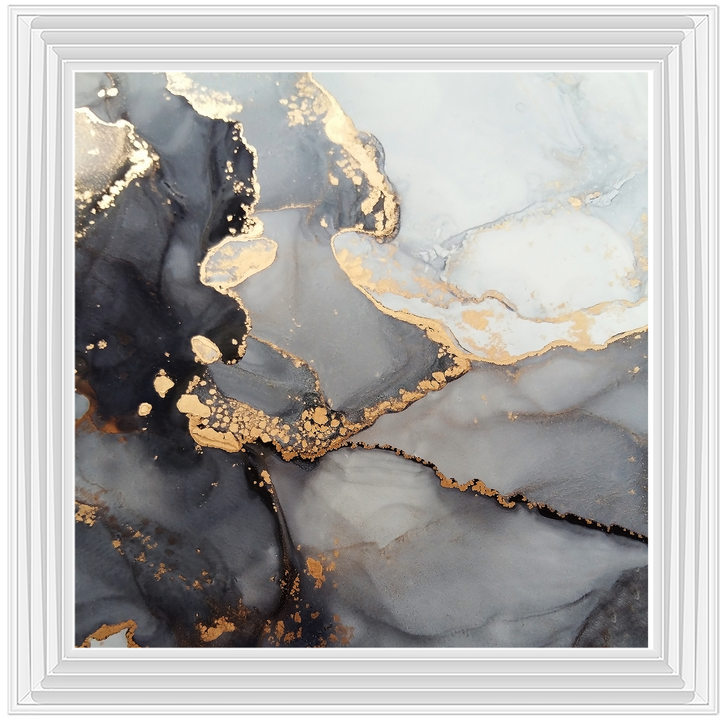 AB170 Abstract Black & Grey II
