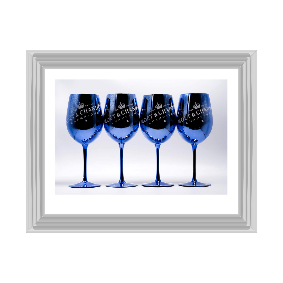 Moet Glasses - Blue