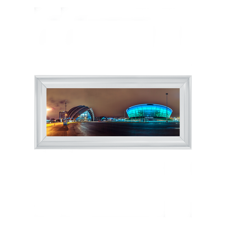 CY029 Evening view of Clyde Auditorium and SSE Hydro in Glasgow I