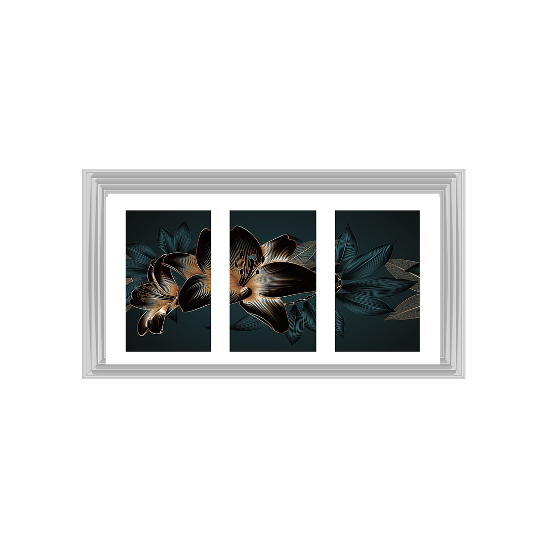 FL242 Black and blue beauty flower