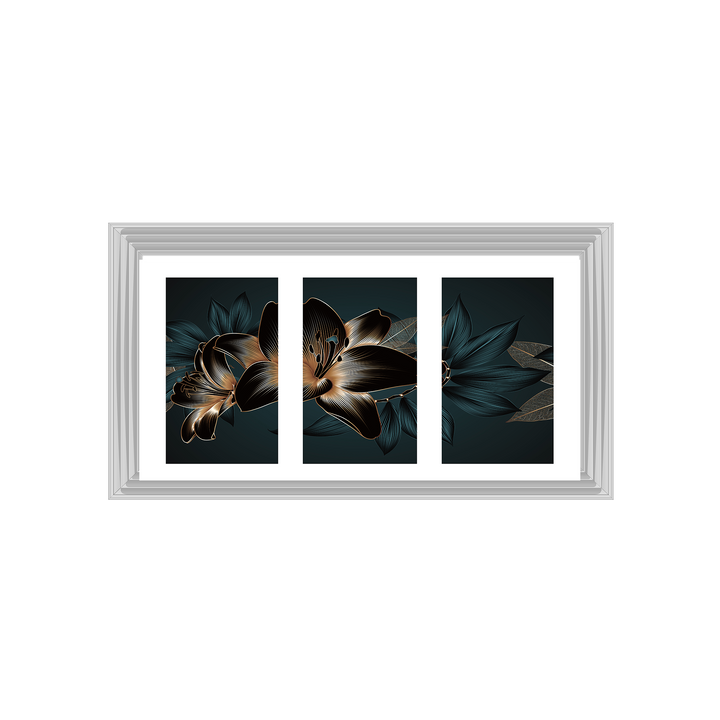FL242 Black and blue beauty flower