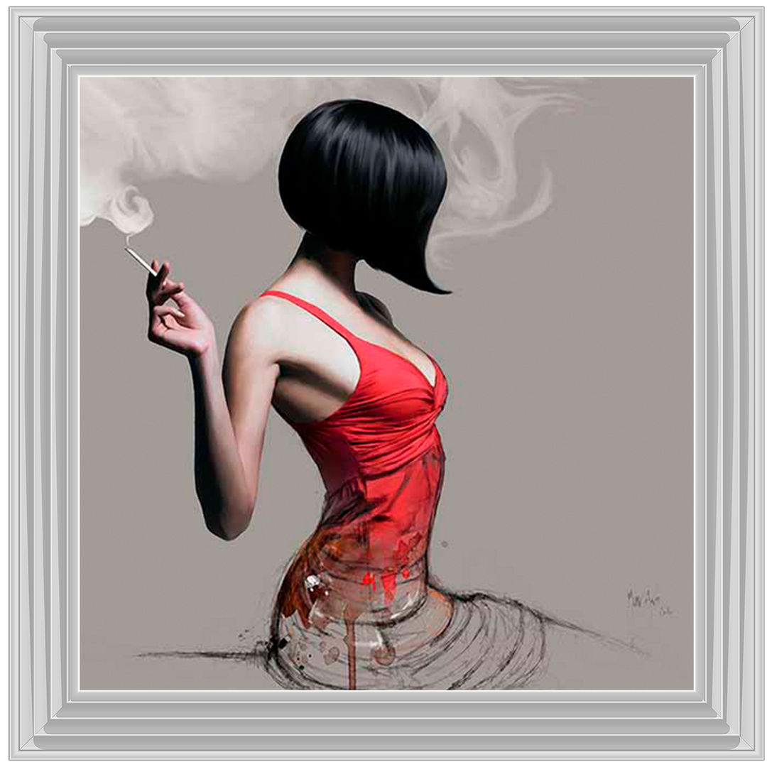 FG576 Red Dress Sketch