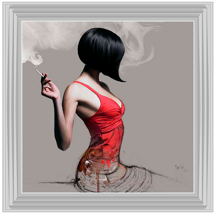 FG576 Red Dress Sketch