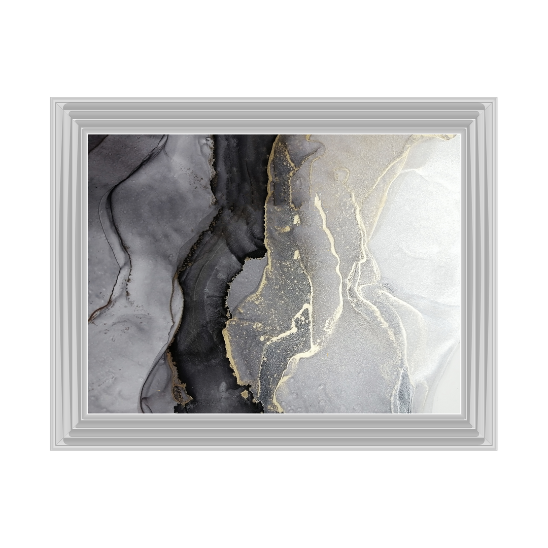 AB148 Abstract Black & Grey