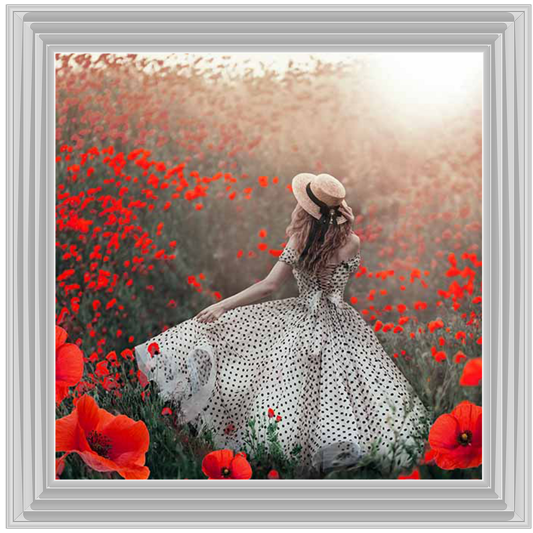 Stroll In A Field of Poppies