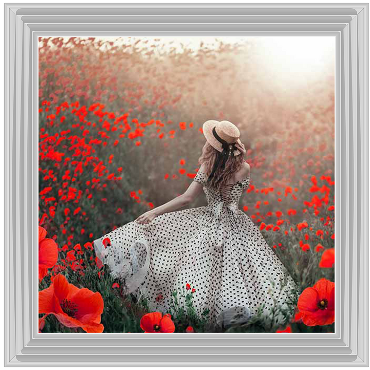 Stroll In A Field of Poppies