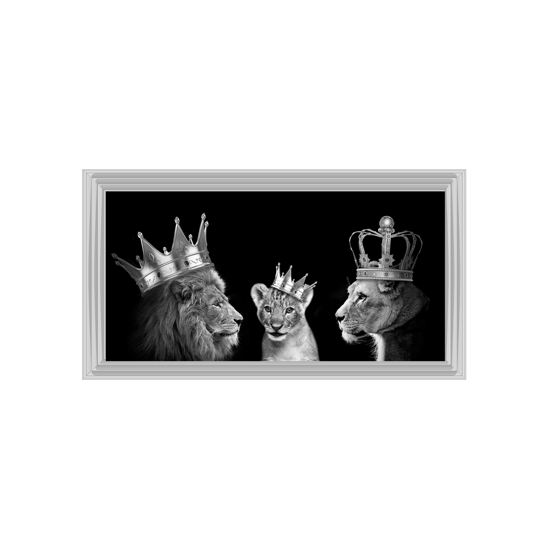 Lion trio family (Silver Crowns)
