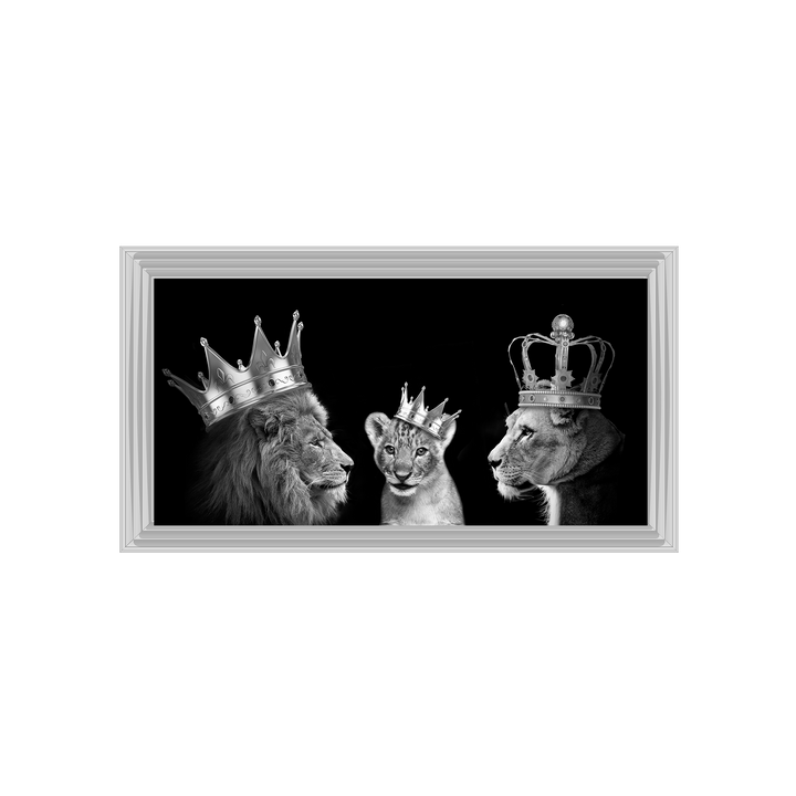 Lion trio family (Silver Crowns)