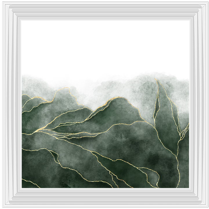 AB164 Green & Gold Abstract ||